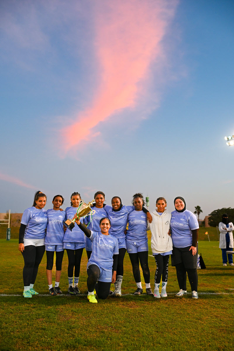 Rugby training at Salwa Garden Village